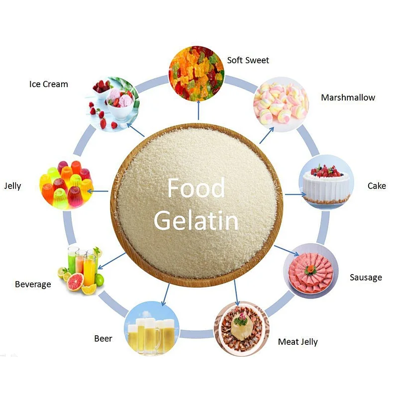 Professional Halal Bovine Gelatin Beef with Halal Certificate 220 Bloom